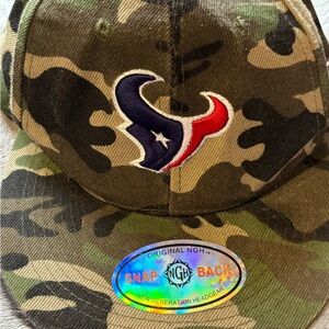 Houston Texans New Era Camo Snapback Hat Flat Brim NFL Cap